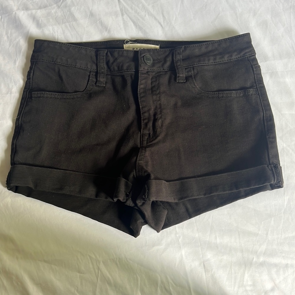 Pacsun Super Stretch Shorties Black Shorts Size 27
